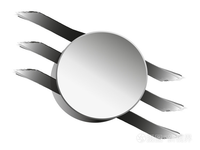 在白色背景上的圆形徽章