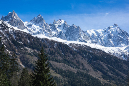 全景视图的法国阿尔卑斯山