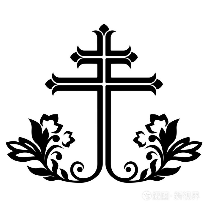 天主教画十字图片