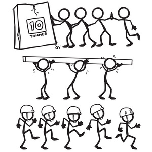 组的小棍子,团队合作有趣的儿童小组,冰淇淋隔离小组年轻工友在现代