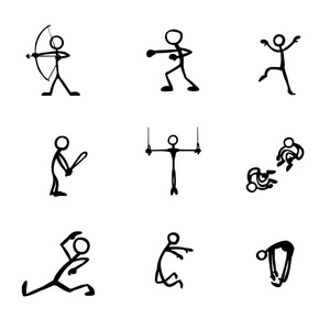 运动火柴人图片