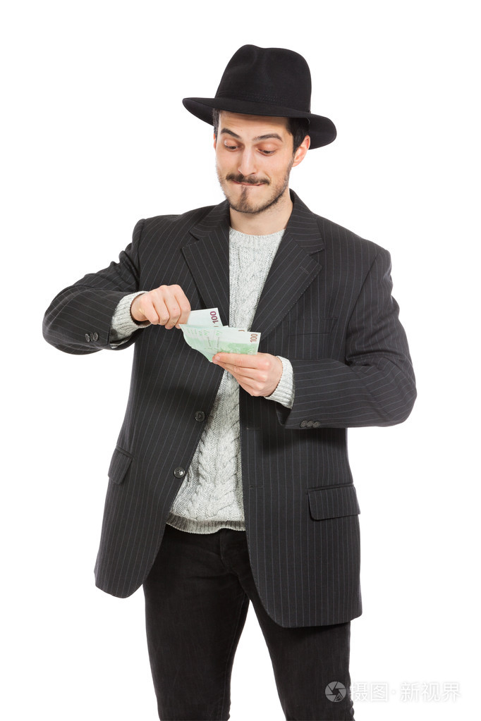 有钱的男人的肖像