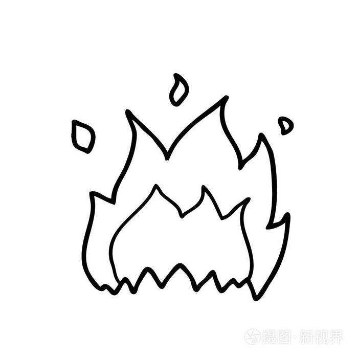 卡通火的矢量图解插画-正版商用图片0emm4r-摄图新视界
