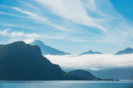 Haukland 海滩上挪威罗弗敦群岛