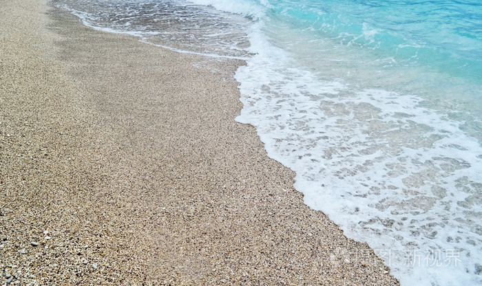 大海和沙滩的沙子