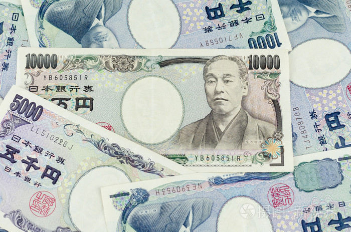 纸币的日元,许多价格