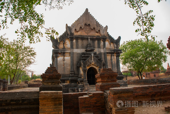 缅甸蒲甘的古寺庙。缅甸