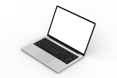空白屏幕笔记本电脑