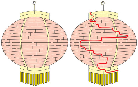 简易中式灯笼迷宫图片
