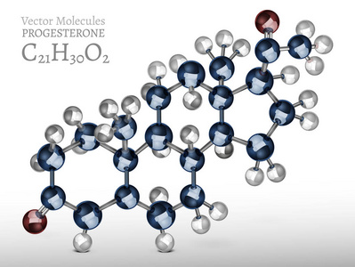 孕酮分子图像