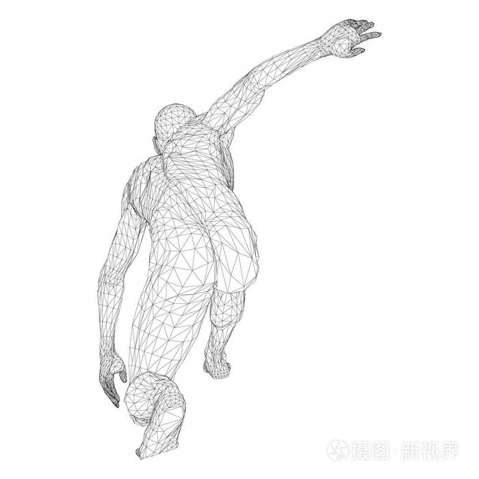 男运动员掷铁饼者或亚军, 在待机或低起点.不同侧面的视图.