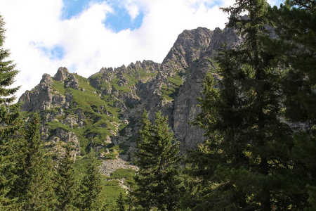 在斯洛伐克的高 Tatras 山脉的看法