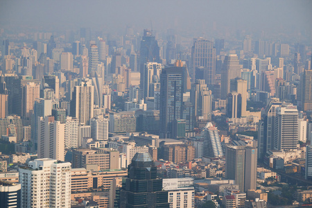 曼谷城市鸟瞰图