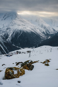 Dombay 滑雪胜地, Karachay切尔克斯, 俄罗斯