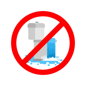 禁止使用火种停止厕所堵塞.禁止使用卫生间.prohibiti照片