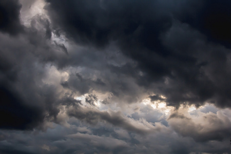 美丽风暴满天乌云,启示录照片