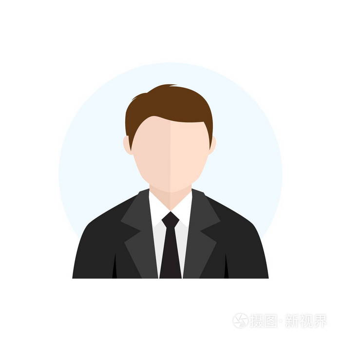 平面风格人物头像图标