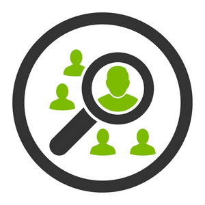 平生市场营销平生态绿色和灰色颜色圆形矢量图标照片