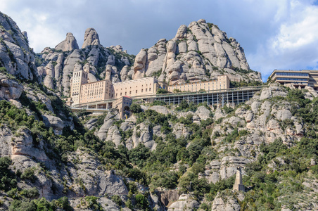 在西班牙蒙特塞拉特 monastery