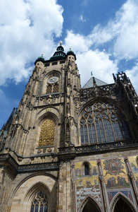 捷克共和国布拉格圣维特大教堂的细节