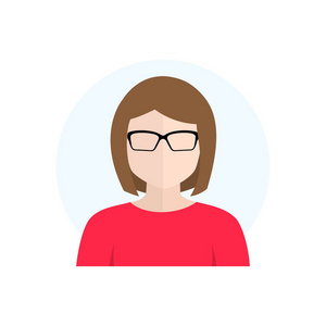 平面风格人物头像图标照片