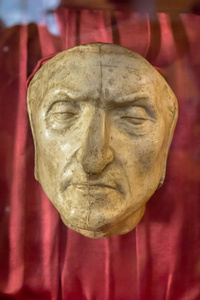 意大利佛罗伦萨但丁的死亡面具