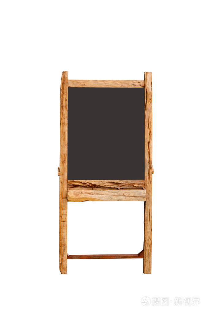 空白菜单黑板户外显示屏上白色孤立