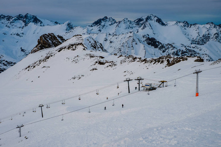 Dombay 滑雪胜地, Karachay切尔克斯, 俄罗斯