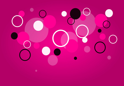 用圆圈抽象粉色模板