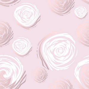 花卉纹理图案背景下美丽玫瑰的矢量插画设计