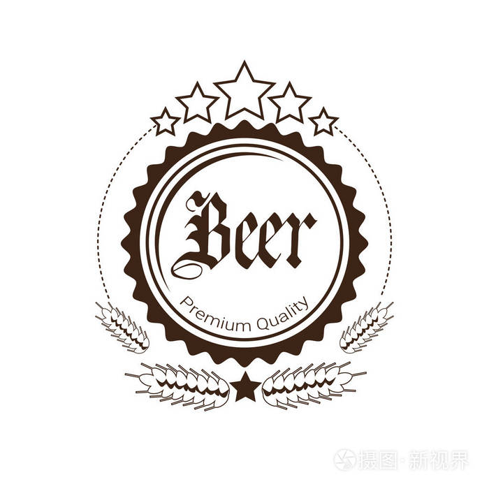 慕尼黑啤酒节啤酒节徽标节日装饰海报设计