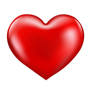 在爱载体纸箱红色心脏隔绝在白色背景, 情人节概念, 载体, 例证照片