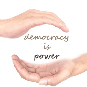 民主的手概念就是力量