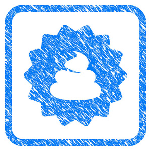 新鲜蔬菜在蓝色木背景边框箔框中的健康午餐快递粪便送框图标美味的乳