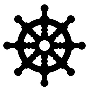 船舵剪影图片 船舵剪影素材 船舵剪影插画 摄图新视界