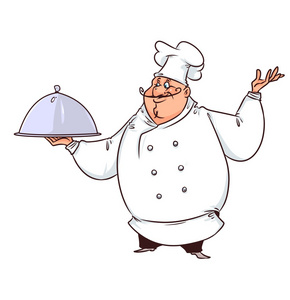 厨师厨师示范卡通照片