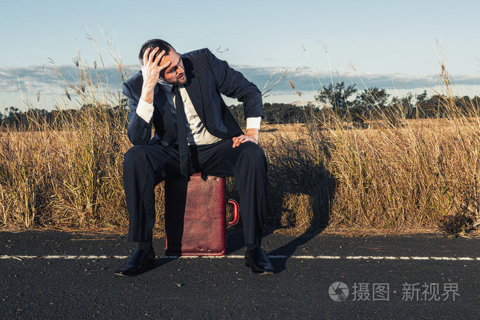 失意的商人在内陆地区