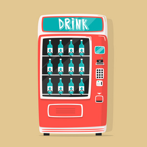 卡通自动贩卖机图片