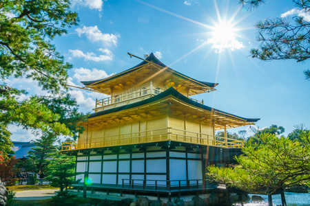 金阁在日本京都的金阁寺