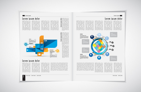 布局杂志插图