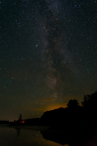 星湖天空银河图片