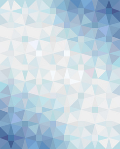 抽象的几何背景与蓝白蓝渐变。矢量图