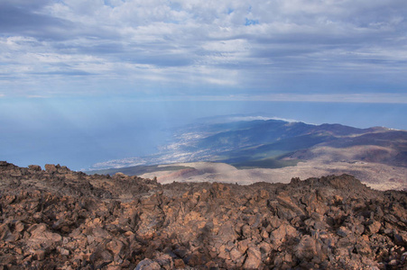 德火山, 特内里费岛, 加那利群岛, 西班牙的惊人的看法