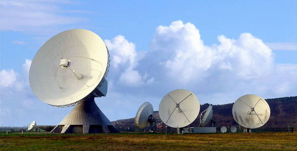 卫星通信站照片