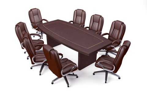 董事会办公室会议桌子和椅子图片