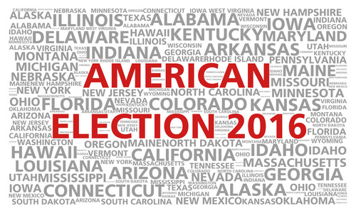 美国总统选举的选举 2016年字云