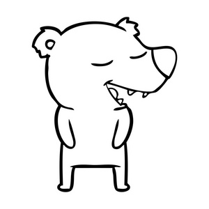 矢量图的卡通熊