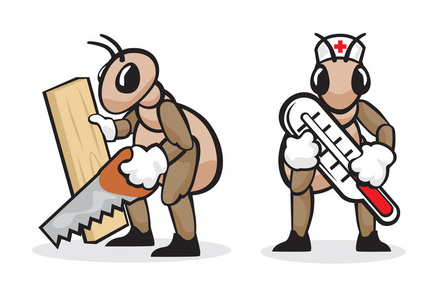 蚂蚁职业木匠和医生图片