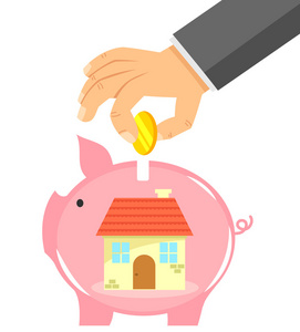 女商人攒钱的特写镜头攒钱买房我攒钱买车攒钱上房产阶梯攒钱买房攒钱