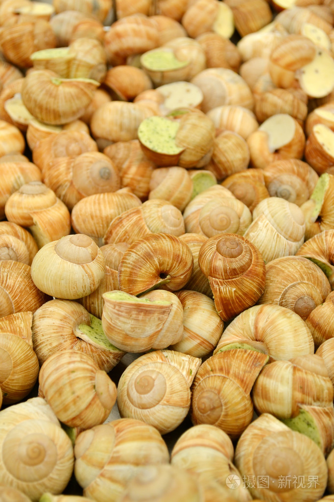 美味的熟的蜗牛